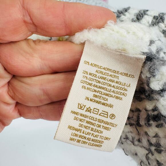 Free People Montmartre Pullover Striped Knit Boat Neck Wool Blend Size L Large - Picture 5 of 8